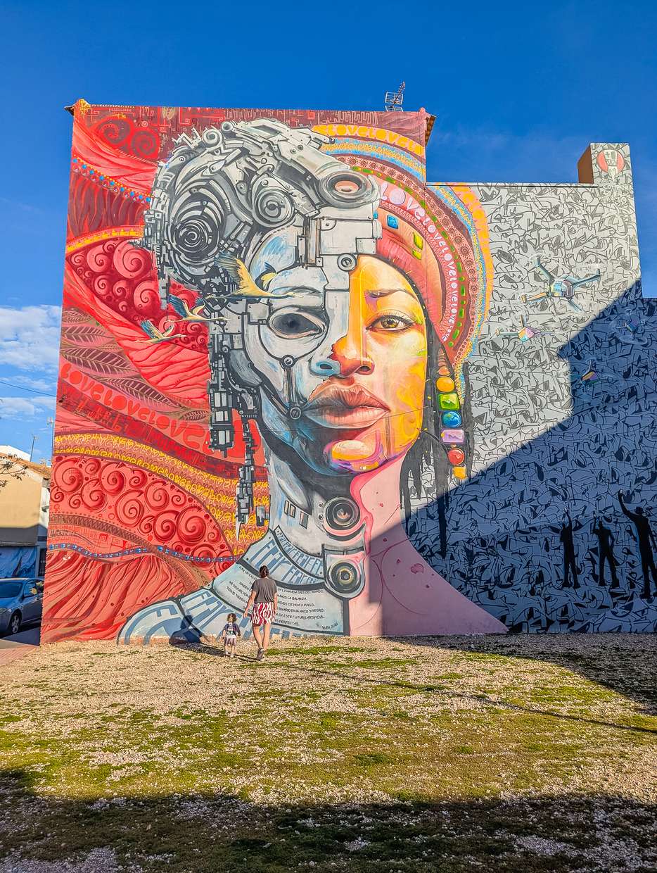 Street art mural Spanje