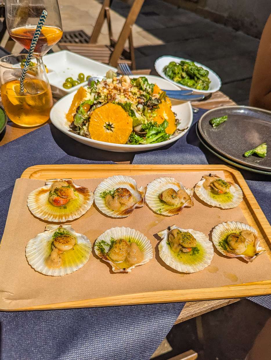 Eten bij Los Caracoles Restaurante in Santiago de Compostela