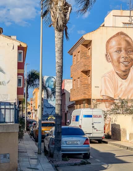 Street art dorp Los Alcázares in Spanje